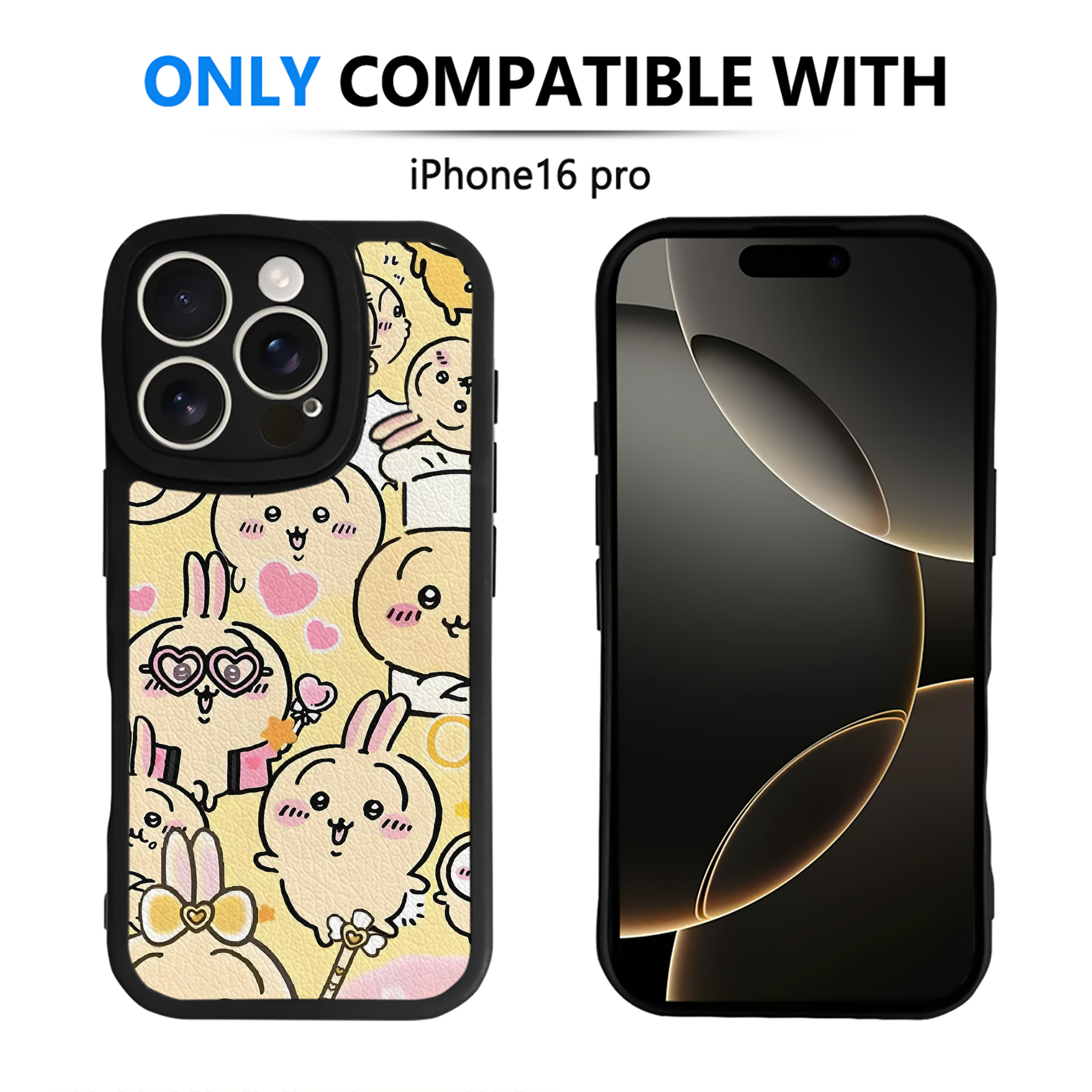 （画像用） ちいかわ Chii-kawa 【iPhone 16シリーズ対応】シリコンスマホケース（レザー調） 材質：シリコン